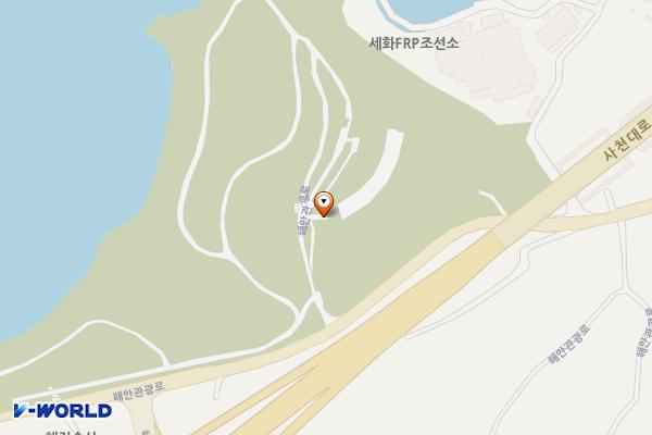 모충파크골프장(사천) 위치 지도 — 경상남도 사천시 송포동 산 160-1