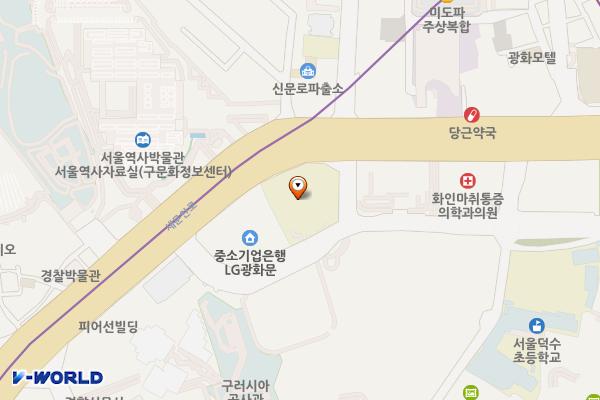 흥국생명 신문로사옥(종로) 위치 지도 — 서울특별시 종로구 새문안로 68