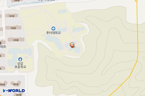 루터대학교(용인) 위치 지도 — 경기도 용인시 기흥구 금화로82번길 20