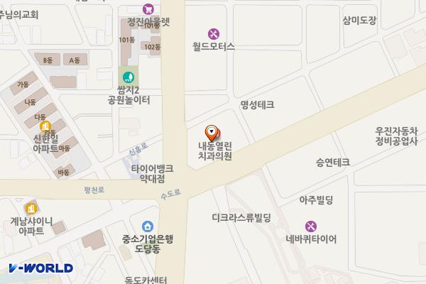 대웅빌딩(부천) 위치 지도 — 경기도 부천시 오정구 수도로 93