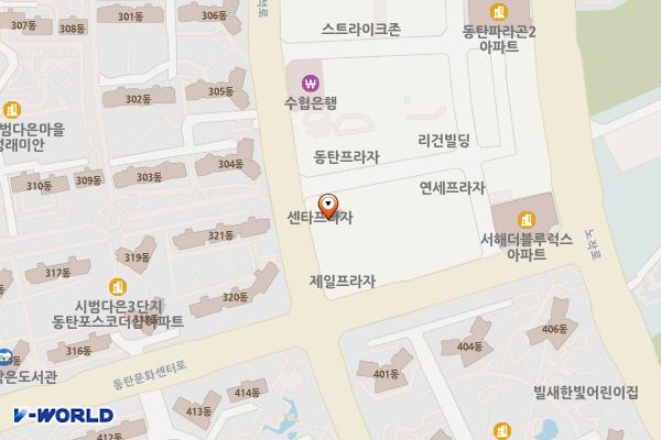 센타프라자(화성) 위치 지도 — 경기도 화성시 동탄구 동탄반석로 124