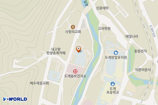 강원대학교 도계캠퍼스가온생활관(삼척) 위치 지도 — 강원특별자치도 삼척시 도계읍 전두안길 66
