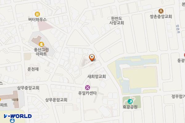 상무2동 공영주차장 위치 지도 — 전남광주통합특별시 서구 쌍촌동 511