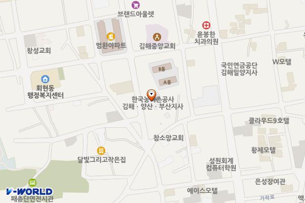 한국농어촌공사 김해양산부산지사 위치 지도 — 경상남도 김해시 가락로49번길 12-1