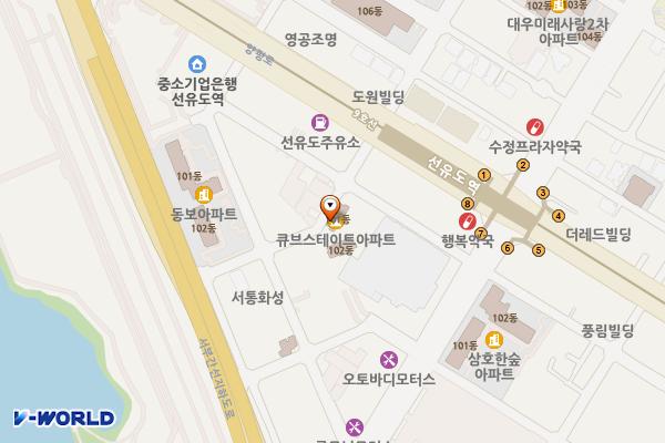 큐브스테이트 오피스텔(영등포) 위치 지도 — 서울특별시 영등포구 양평로23길 7