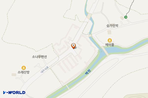 변산반도국립공원 내소1주차장(부안) 위치 지도 — 전북특별자치도 부안군 진서면 내소사로 166