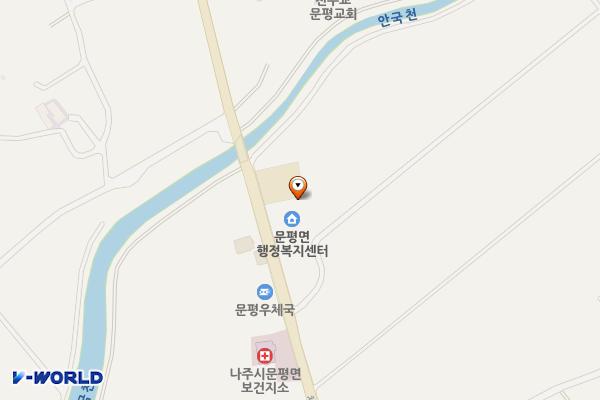 문평면 행정복지센터(나주) 위치 지도 — 전남광주통합특별시 나주시 문평면 체암로 302
