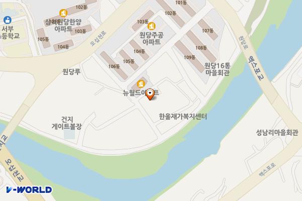 삼척시종합사회복지관 부설주차장 위치 지도 — 강원특별자치도 삼척시 원당로2길 72-6