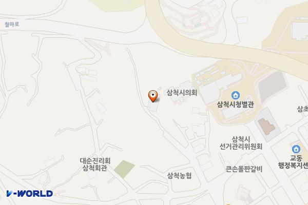 삼척시청 별관 태양광주차장(삼척) 위치 지도 — 강원특별자치도 삼척시 대학로 81
