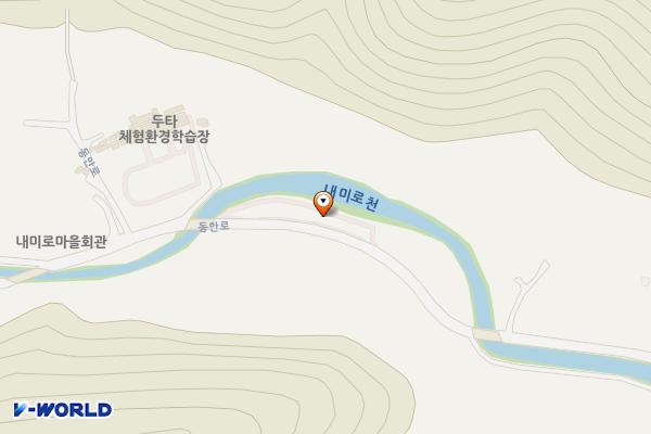 내미로리 미로공원 노상주차장(삼척) 위치 지도 — 강원특별자치도 삼척시 미로면 내미로리 130-1