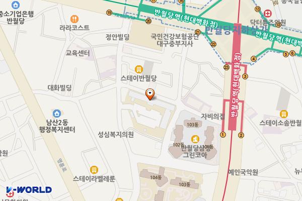 대구광역시 동부교육지원청 위치 지도 — 대구광역시 중구 관덕정길 35