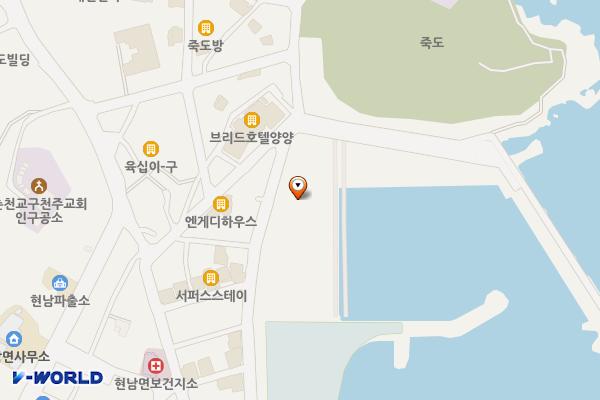 수산물 종합유통물류센터 주차장(양양) 위치 지도 — 강원특별자치도 양양군 현남면 인구항길 20-1