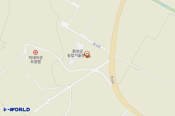 화천군농업기술센터 위치 지도 — 강원특별자치도 화천군 상서면 신풍리 810