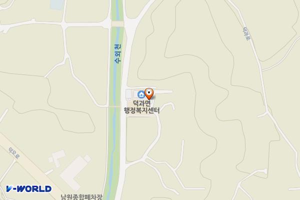 덕과면 행정복지센터(남원) 위치 지도 — 전북특별자치도 남원시 덕과면 덕과월평길 3