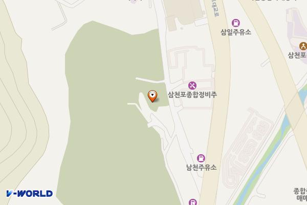 BS 골프 위치 지도 — 경상남도 사천시 새고개길 31