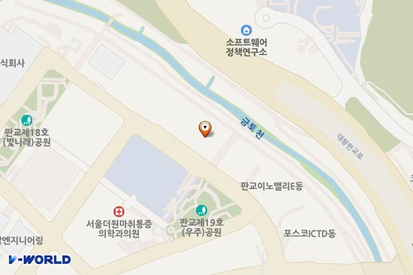 판교 원익 빌딩 위치 지도 — 경기도 성남시 분당구 판교로255번길 20