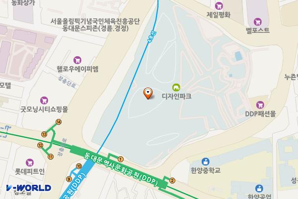 서울시 동대문디자인프라자(DDP) 위치 지도 — 서울특별시 중구 을지로 281