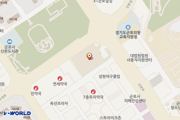군포시 이마트(산본점) 위치 지도 — 경기도 군포시 산본로 347