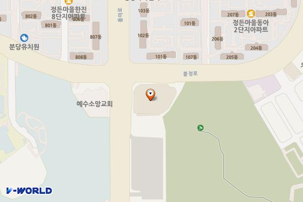 성남시 이마트(분당점) 위치 지도 — 경기도 성남시 분당구 불정로 134