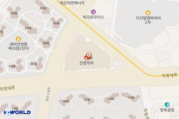 수원시 이마트TR(수원점) 위치 지도 — 경기도 수원시 영통구 삼성로2