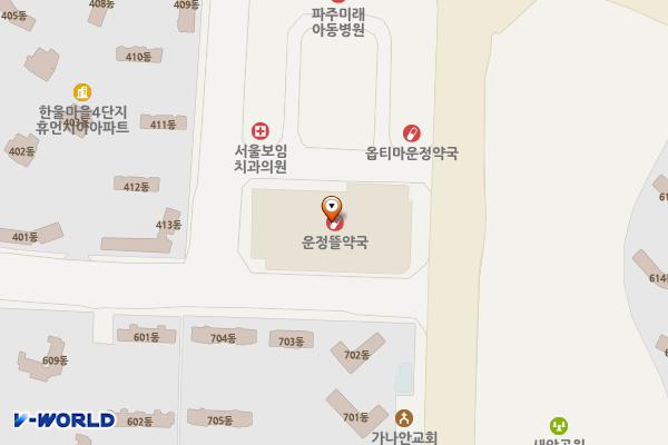 파주시 이마트(파주운정점) 위치 지도 — 경기도 파주시 한울로 123