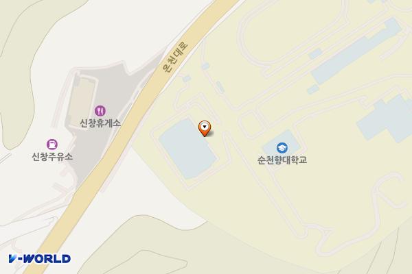 아산시 순천향대학교 위치 지도 — 충청남도 아산시 신창면 순천향로 22