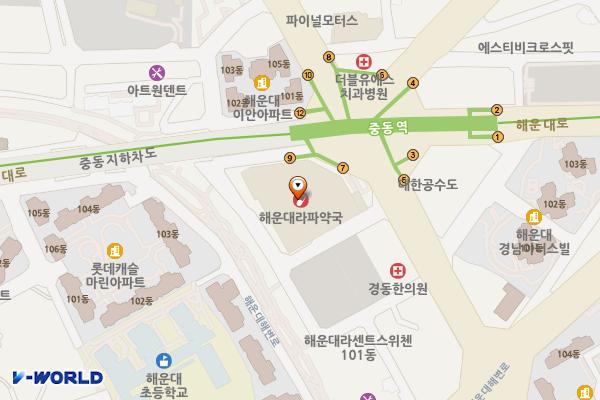 부산광역시 이마트(해운대점) 위치 지도 — 부산광역시 해운대구 좌동순환로 511