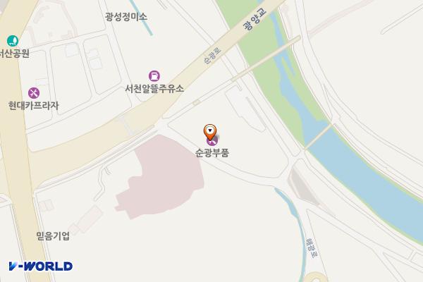 광양시 블루핸즈(광양정비센터) 위치 지도 — 전남광주통합특별시 광양시 광양읍 해광로 888
