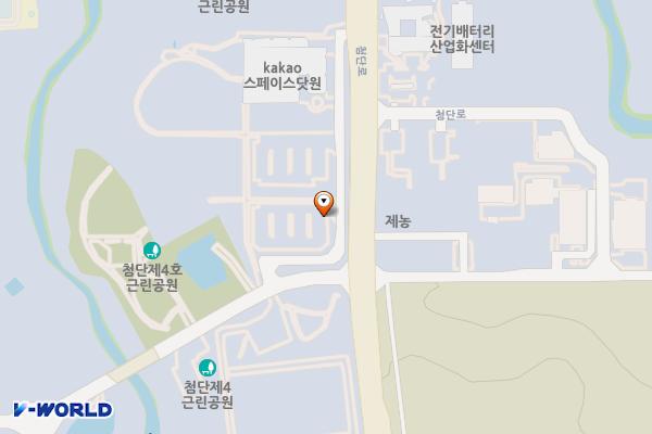 제주시 카카오본사 위치 지도 — 제주특별자치도 제주시 첨단로 216-19