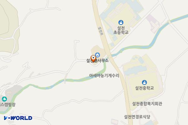 남해군 설천면사무소 위치 지도 — 경상남도 남해군 설천면 설천로 695