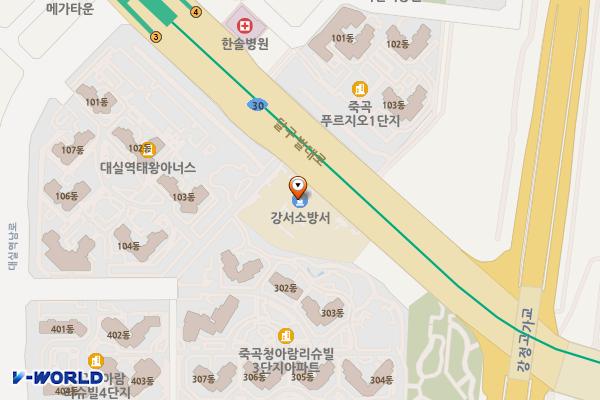 대구시 강서소방서 위치 지도 — 대구광역시 달성군 다사읍 달구벌대로 920