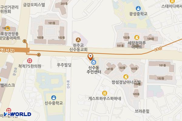 서울시 신수동 주민센터 위치 지도 — 서울특별시 마포구 독막로 192