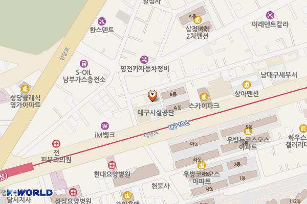 대구시 대구시설공단 위치 지도 — 대구광역시 남구 대명로 29