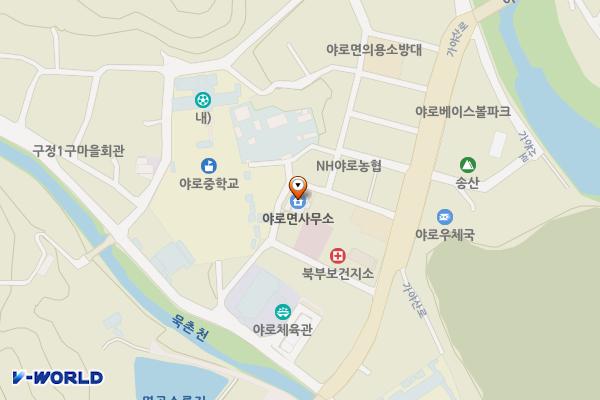 합천군 야로면 행정복지센터 위치 지도 — 경상남도 합천군 야로면 향교길 20
