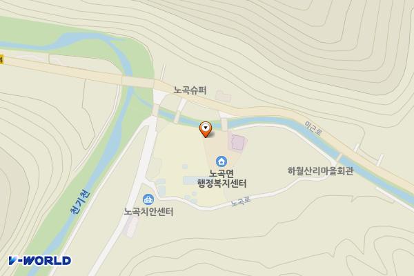 삼척시 노곡면사무소 위치 지도 — 강원특별자치도 삼척시 노곡면 미근로 886