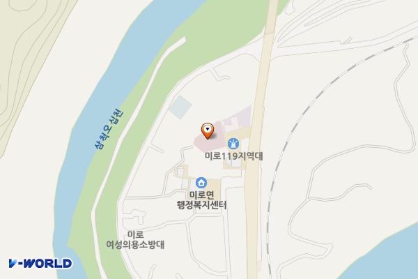 삼척시 미로면사무소 위치 지도 — 강원특별자치도 삼척시 미로면 적병길 8