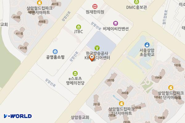 서울시 DMC 산학협력연구센터 위치 지도 — 서울특별시 마포구 매봉산로 37