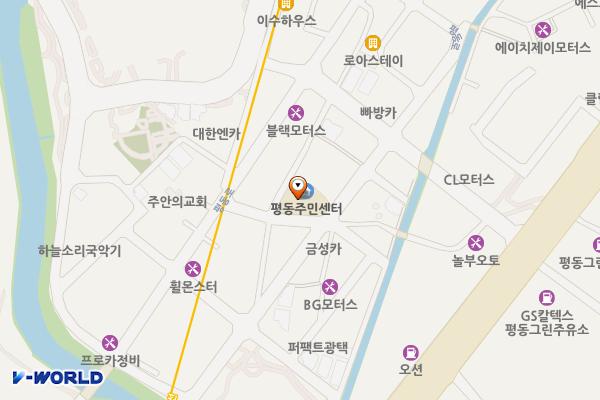 수원시 평동 행정복지센터 위치 지도 — 경기도 수원시 권선구 평동로76번길 13