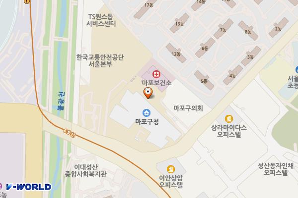 서울시 마포구 보건소 위치 지도 — 서울특별시 마포구 월드컵로 212