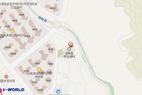 서울시 내곡동 주민센터 위치 지도 — 서울특별시 서초구 청계산로15길 77