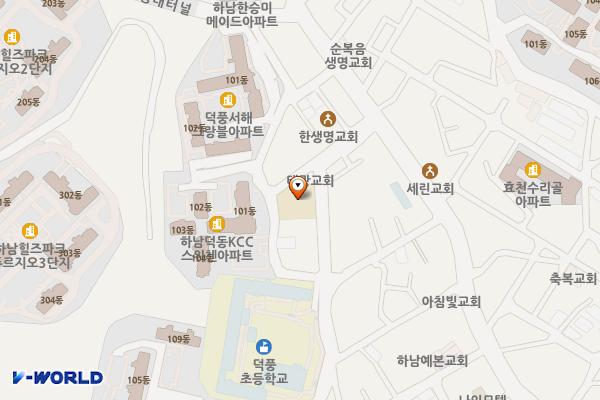하남시 덕풍2동 행정복지센터 위치 지도 — 경기도 하남시 덕풍공원로 12 