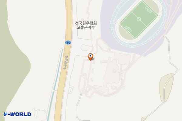 고흥군 고흥문화회관 위치 지도 — 전남광주통합특별시 고흥군 고흥읍 고흥로 1892-67 