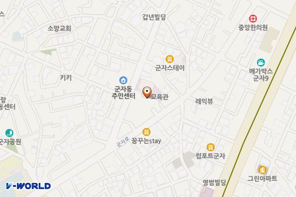 서울시 광진구 군자건강센터 위치 지도 — 서울특별시 광진구 군자로 151