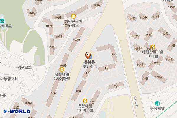 서울시 응봉동 주민센터 위치 지도 — 서울특별시 성동구 독서당로 424 