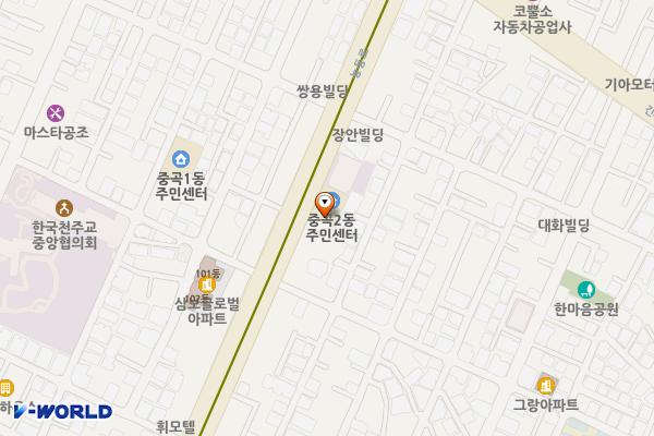 서울시 중곡2동 주민센터 위치 지도 — 서울특별시 광진구 능동로 346 