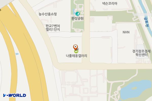 성남시 NS홈쇼핑별관 위치 지도 — 경기도 성남시 분당구 대왕판교로645번길 36