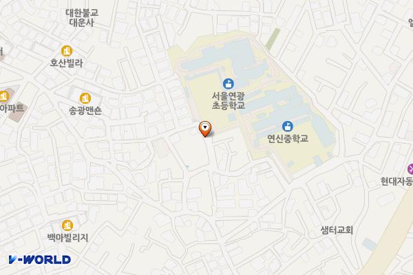 서울시 연광초등학교 지하 공동주차장 위치 지도 — 서울특별시 은평구 연서로35길 37