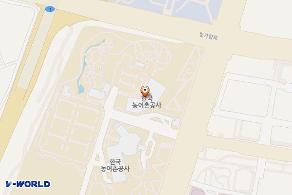 나주시 나주농어촌공사 위치 지도 — 전남광주통합특별시 나주시 그린로 20