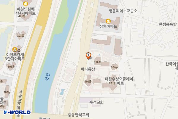 대구시 대구시설공단(신천둔치관리소) 위치 지도 — 대구광역시 수성구 신천동로 272