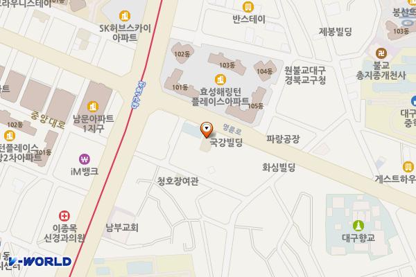 대구시 중구 캐주얼하우스소노 위치 지도 — 대구광역시 중구 명륜로 86
